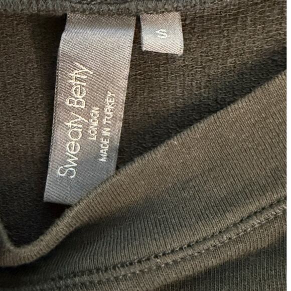 Sweaty Betty Crew Neck Sweatshirt Black Blue Lightweight Layering Women’s S - Picture 7 of 9